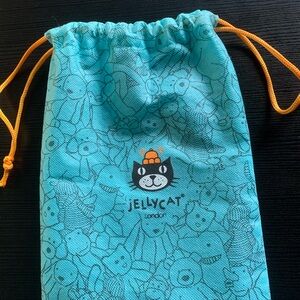 Small Jellycat Blue Drawstring Bag